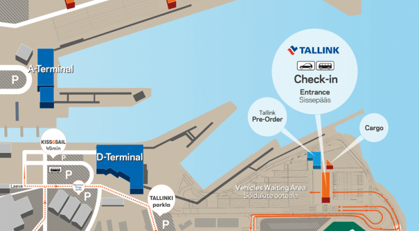 Tallin Ferry rental location