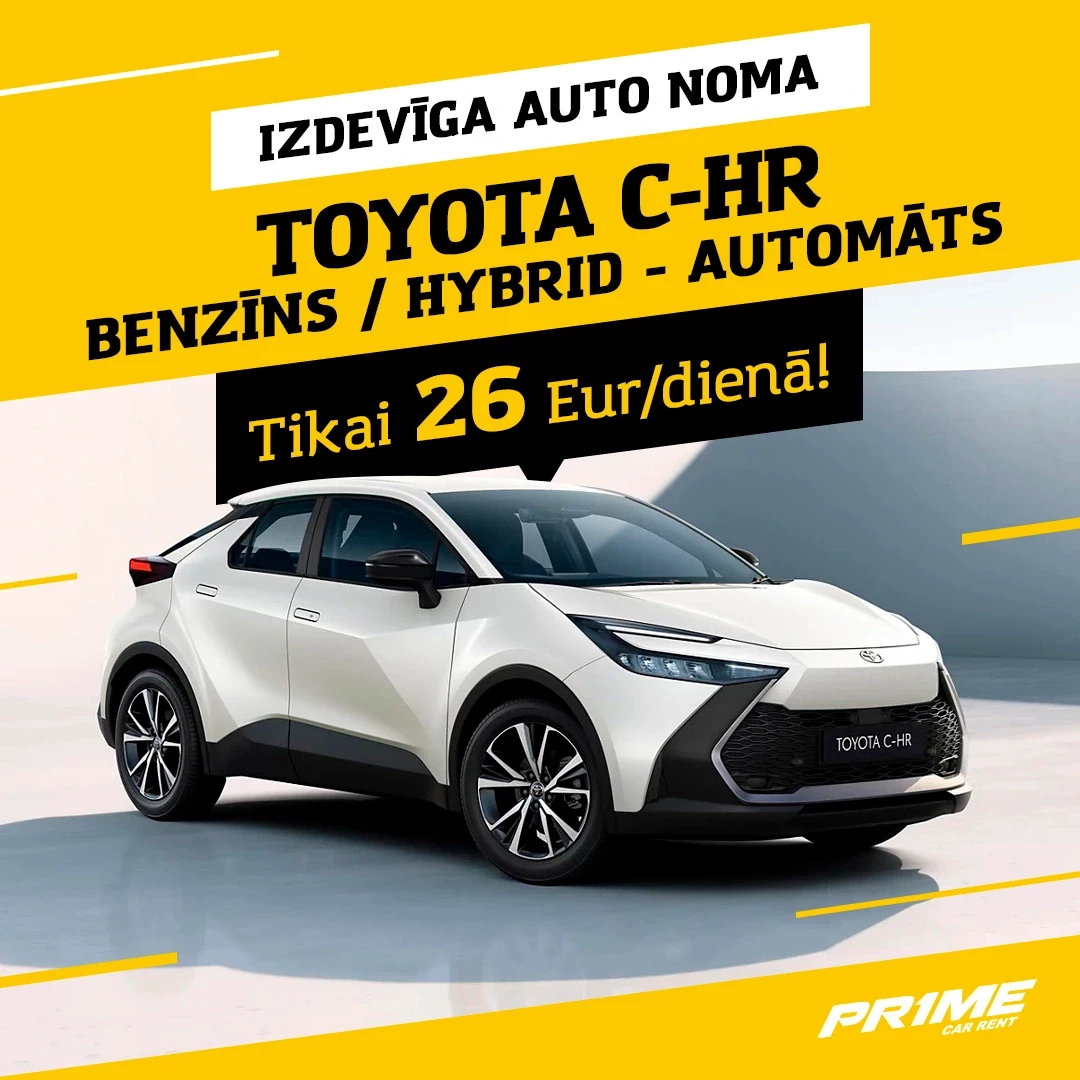 Toyota C-HR rental – from only 26 EUR!