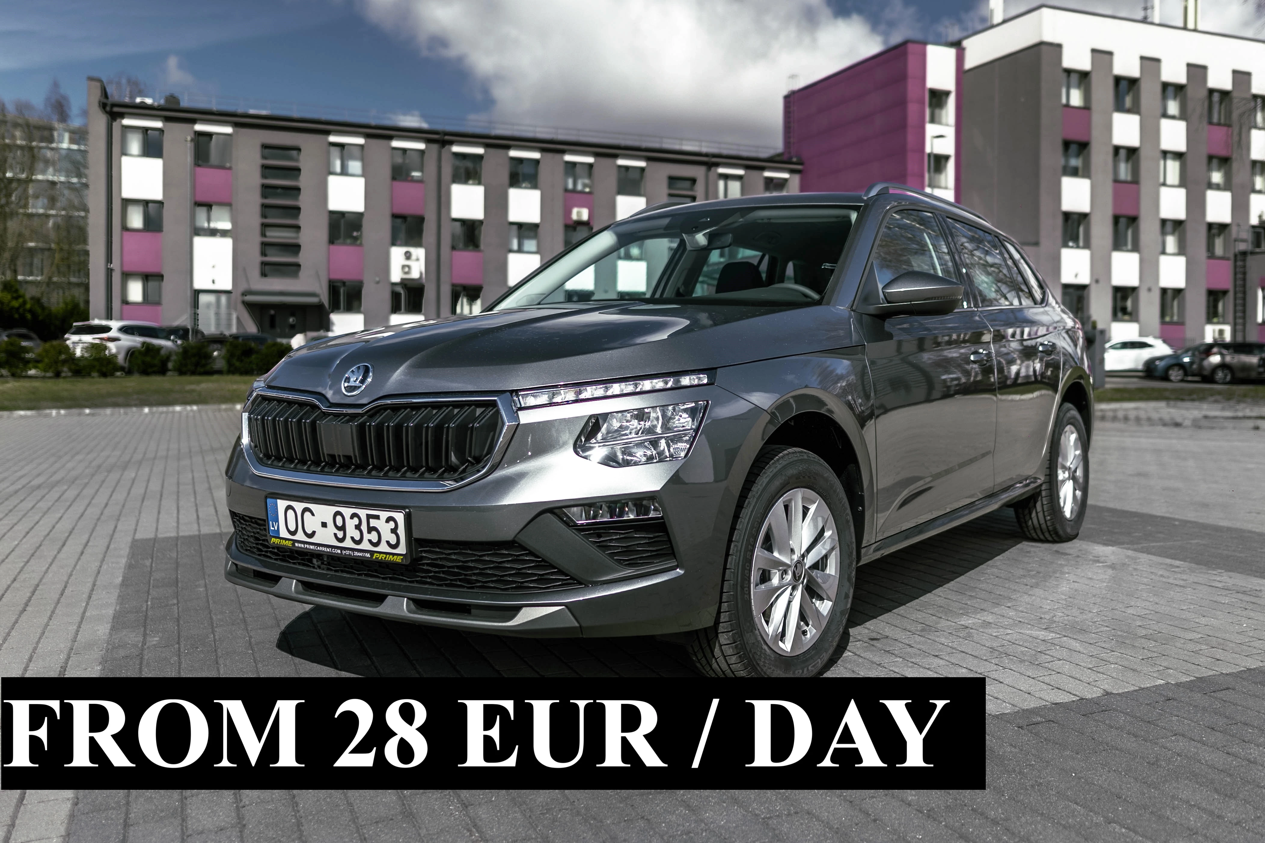 Škoda Kamiq rental offer in Riga – from €28/day