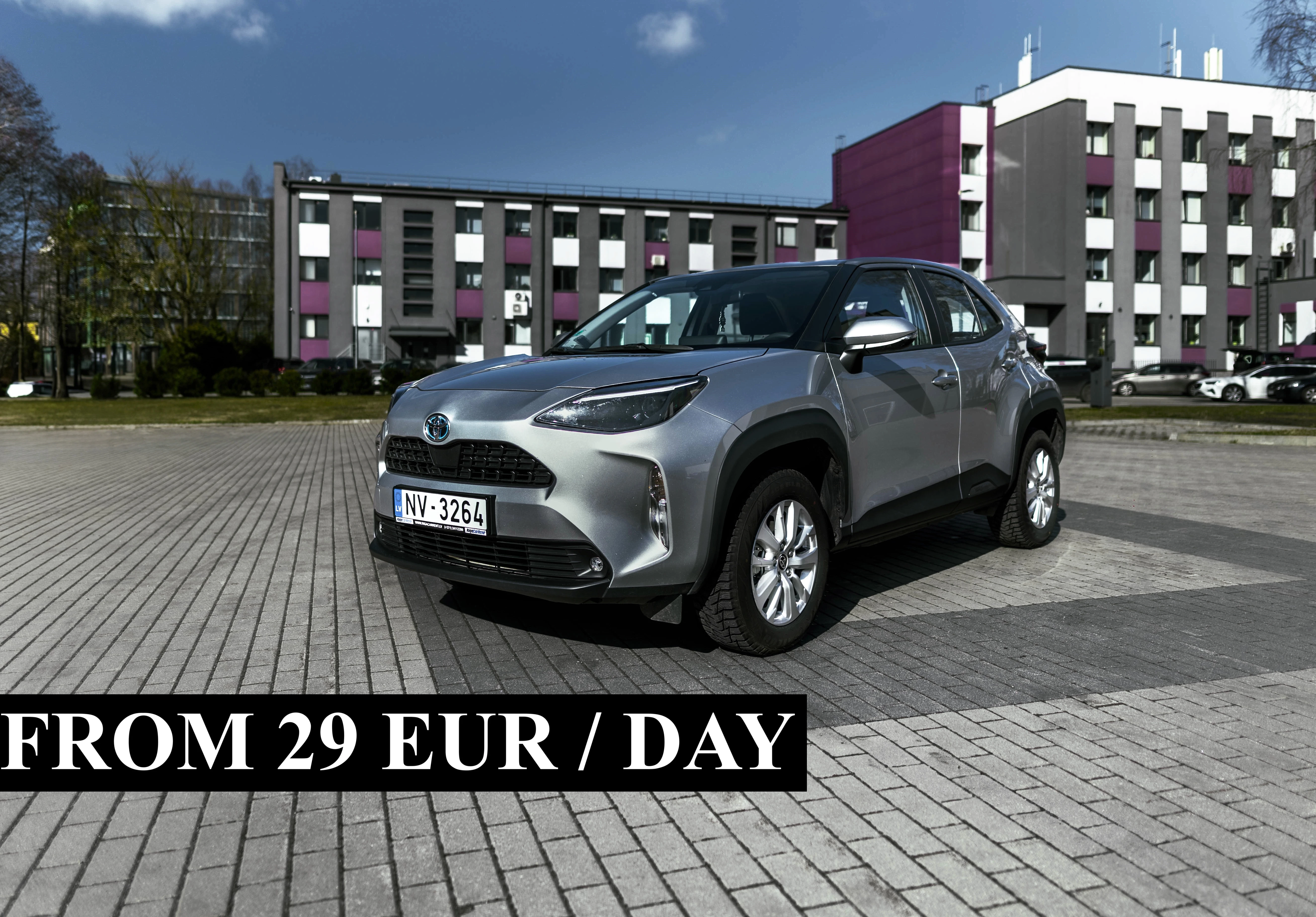 Toyota Yaris Cross Hybrid rental in Riga – from €29/day